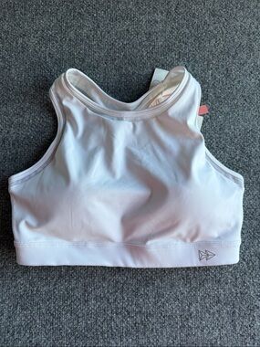 NEW Yvette Sports Bra Size L+ White Women's